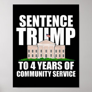 Trump To 4 Years Of Community Service 2 Poster