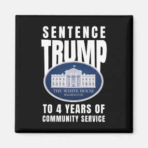 Trump To 4 Years Of Community Service 9 Magnet