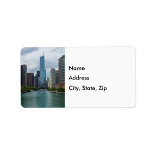 Trump Tower Chicago River Address Label