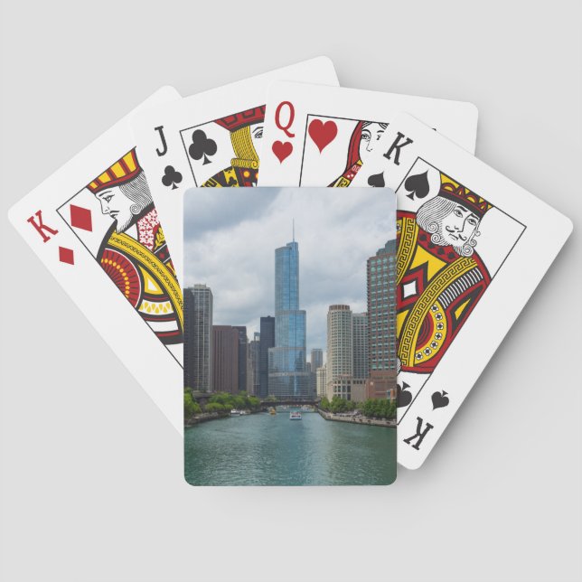 Trump Tower Chicago River Poker Cards (Back)
