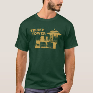 Trump Tower (Gold on Dark) T-Shirt