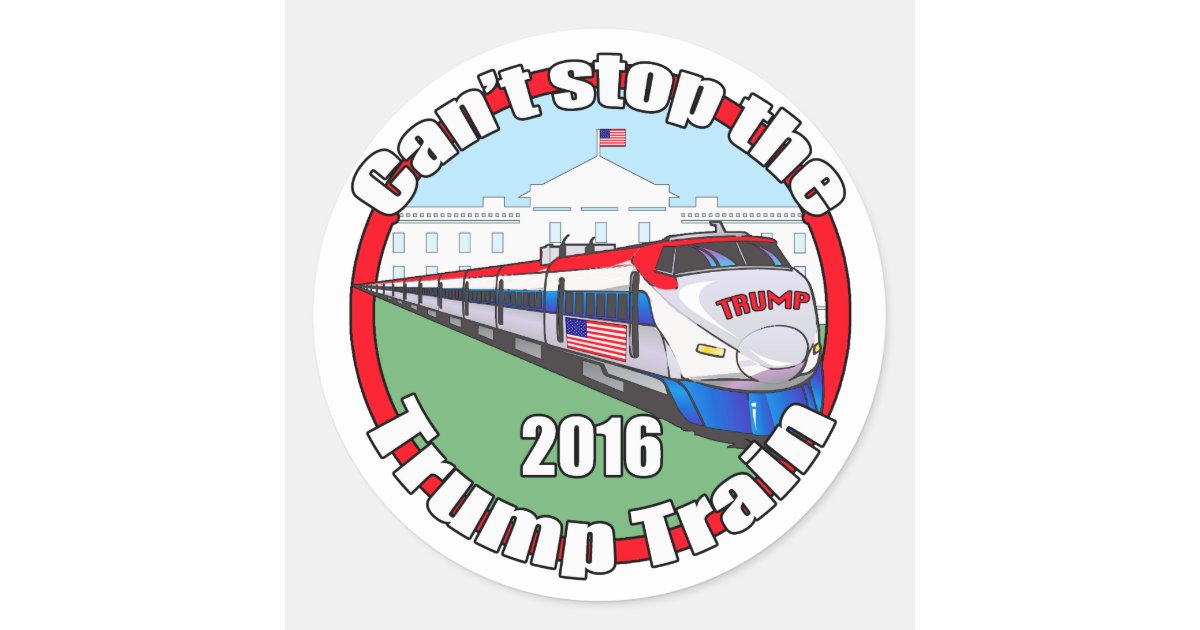 Trump Train 2 Classic Round Sticker Zazzle
