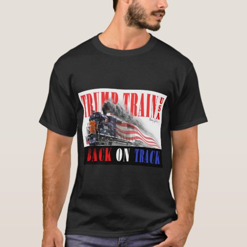 Trump Train_ Back on Track 2024 T_Shirt