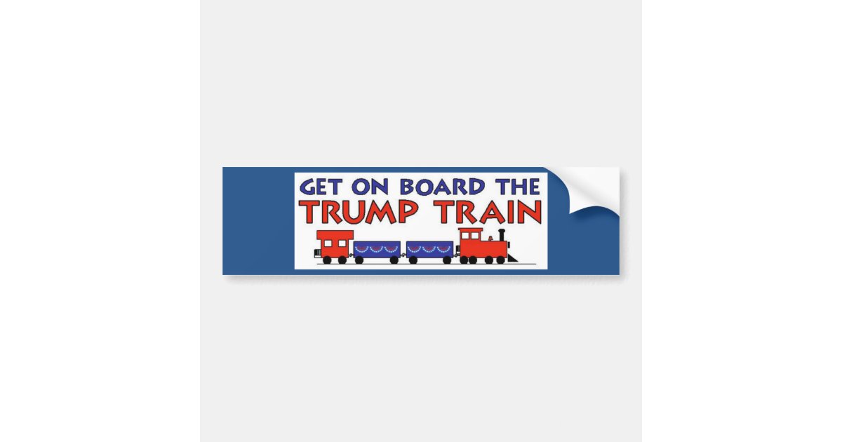 TRUMP TRAIN BUMPER STICKER Zazzle