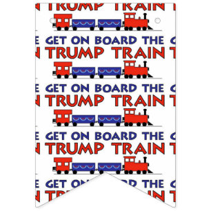 TRUMP TRAIN BUNTING FLAGS