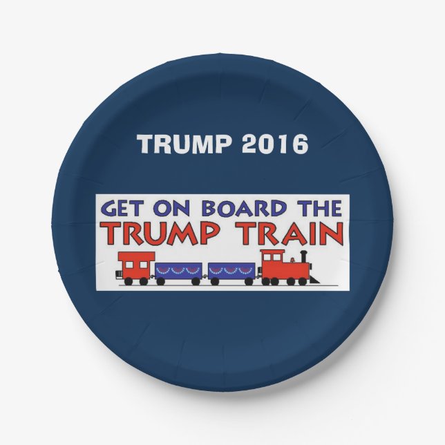 TRUMP TRAIN PAPER PLATES (Front)