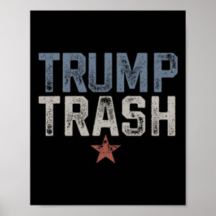 Trump Trash 2024 Retro Distressed Vintage Garbyge  Poster