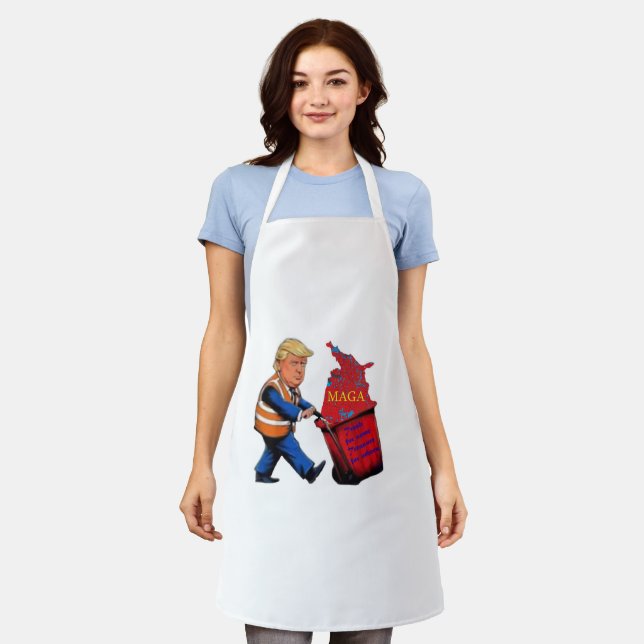 Trump Trash for some Treasure for others apron (Worn)