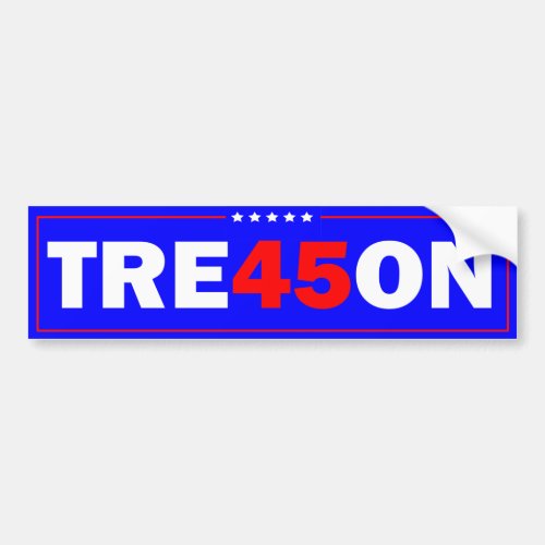 Trump Tre45on Bumper Sticker