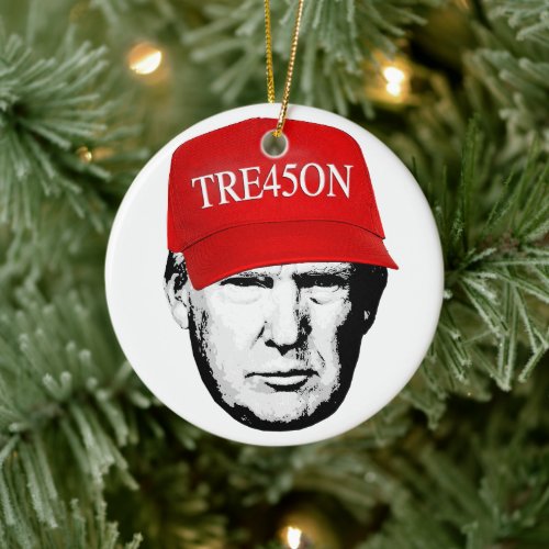 Trump Tre45on Ceramic Ornament
