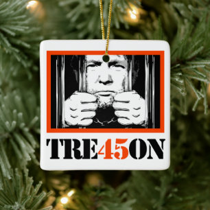 Trump Tre45on Ceramic Ornament