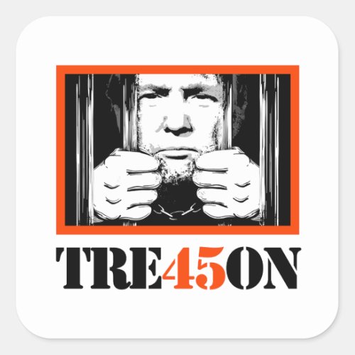 Trump Tre45on Square Sticker