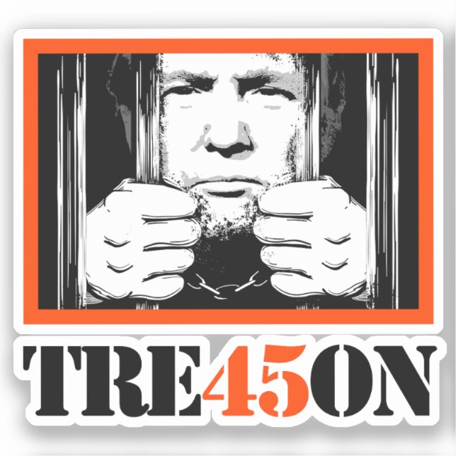 Trump Tre45on Sticker (Front)