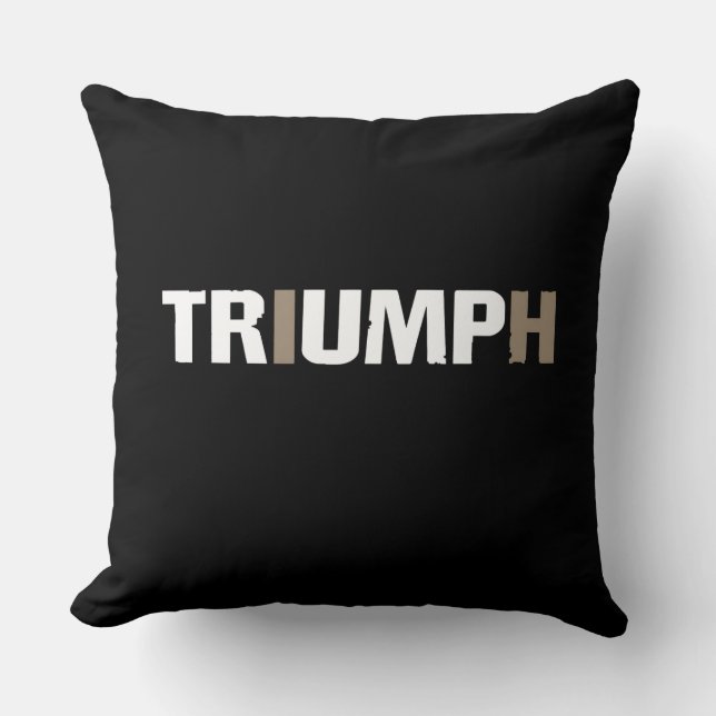 Trump Triumph 47th US President Throw Pillow (Front)