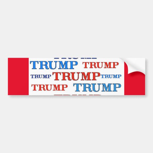 Trump Trump Bumper Sticker