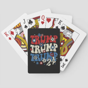 Trump Trump Trump 2024 Retro  Poker Cards