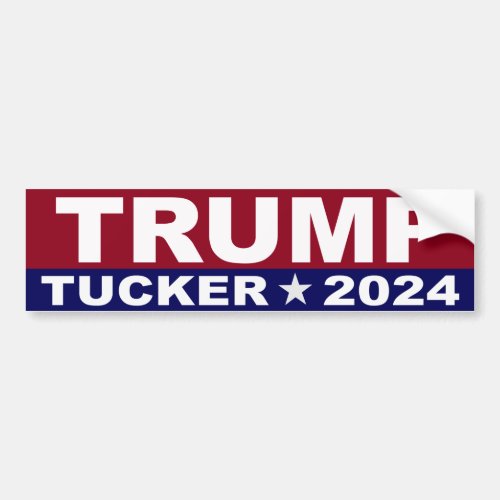Trump Tucker 2024 Bumper Sticker
