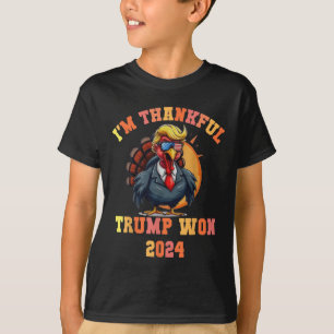 Trump Turkey Funny Meme Im Thankful Trump Won Than T-Shirt