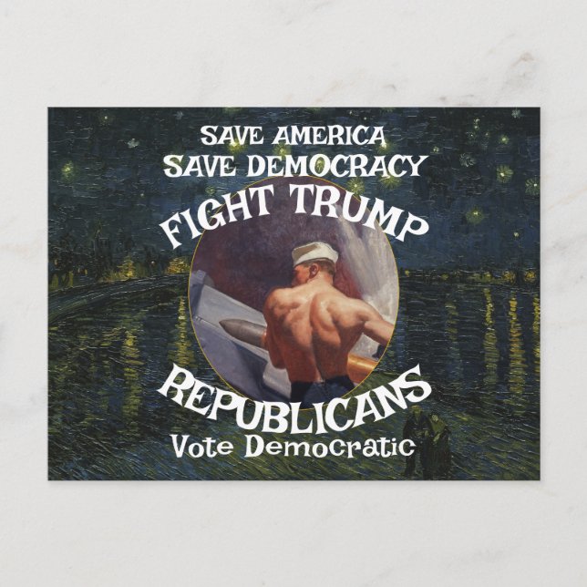 Trump Urine Party Putin Pee Republican White House Postcard (Front)