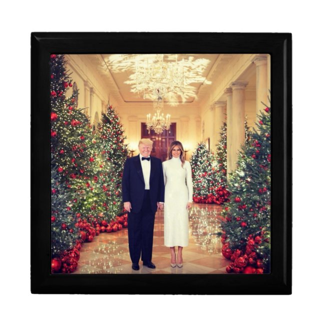 Trump US President White House Christmas  Gift Box (Front)