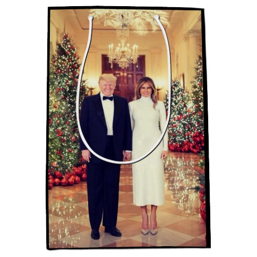 Trump US President White House Christmas  Medium Gift Bag
