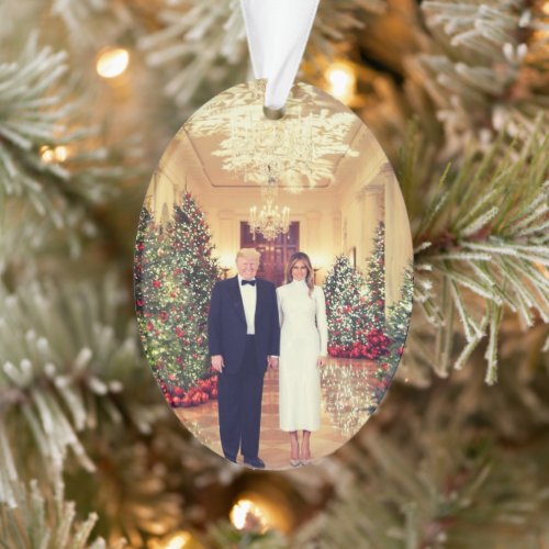 Trump US President White House Christmas Ornament