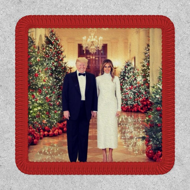 Trump US President White House Christmas  Patch (Front)