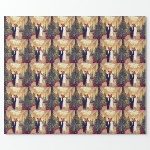 Trump US President White House Christmas  Wrapping Paper