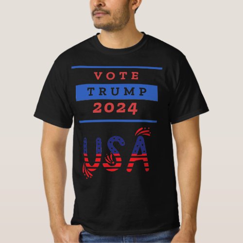 Trump USA 2024 blk T_Shirt