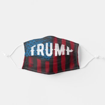 Trump Usa American Flag Distressed Adult Cloth Face Mask by ne1512BLVD at Zazzle