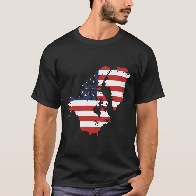 Trump Usa And Canada Greenland Map Funny  T-Shirt (Front)