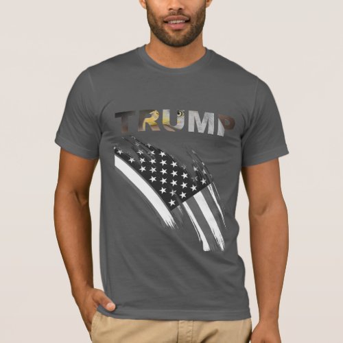 Trump USA Flag 2024 Election Greyt T_Shirt