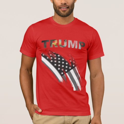 Trump USA Flag 2024 Election T_Shirt