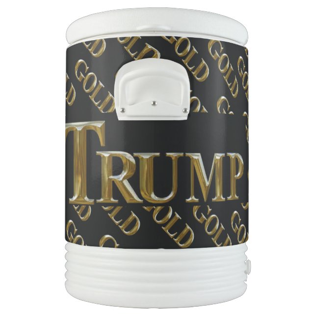 TRUMP USA  GOLD  BEVERAGE COOLER (Left)