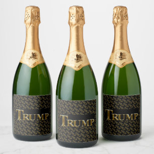 TRUMP USA GOLD SPARKLING WINE LABEL