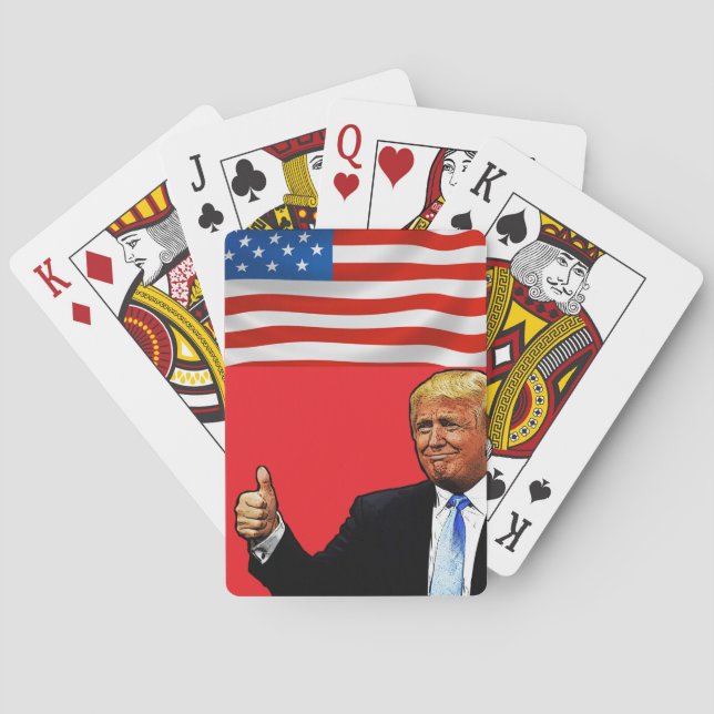 Trump USA poker playing cards (Back)