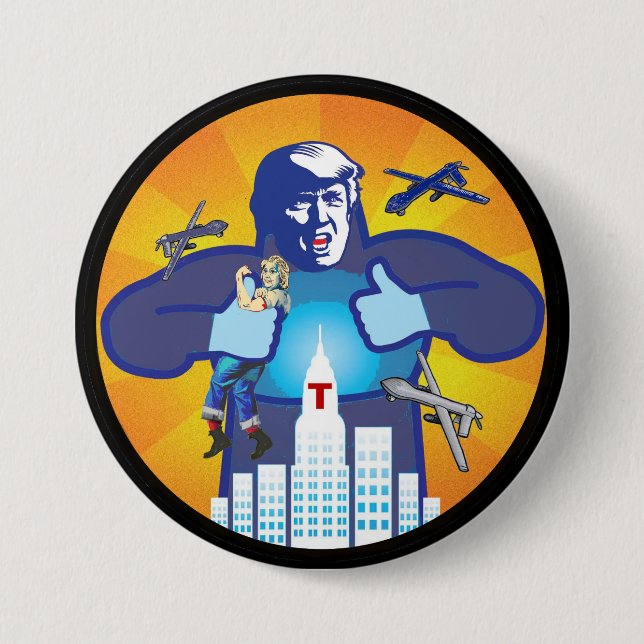 Trump v. Hillary Button (Front)