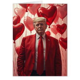 TRUMP VALENTINE'S DAY BIG BIGGEST GREETING CARD