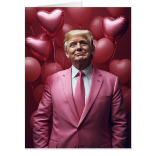 TRUMP VALENTINE'S DAY BIG BIGGEST GREETING CARD