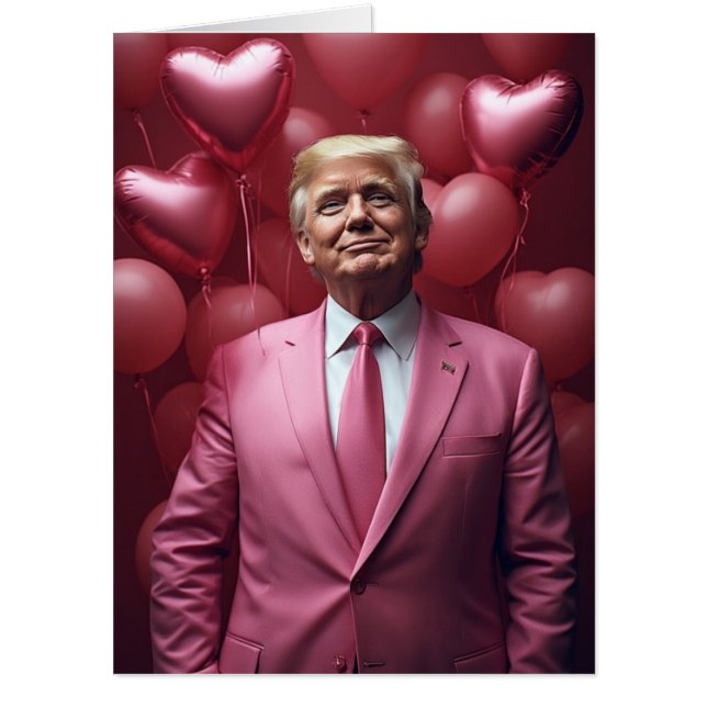 TRUMP VALENTINE'S DAY BIG BIGGEST GREETING CARD (Front)