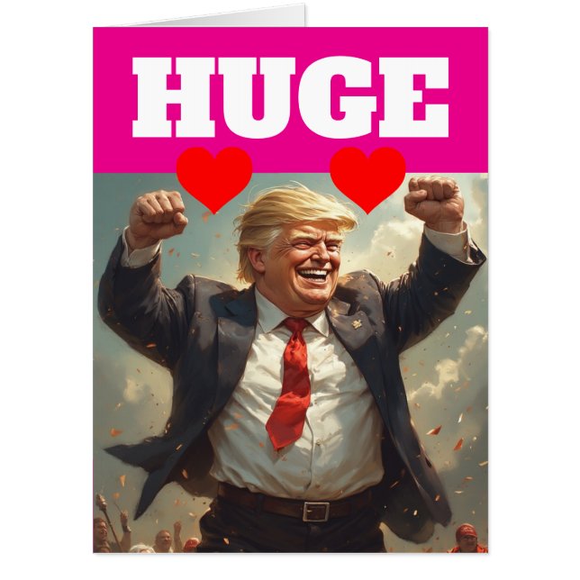 TRUMP VALENTINE'S DAY BIG GREETING CARD (Front)