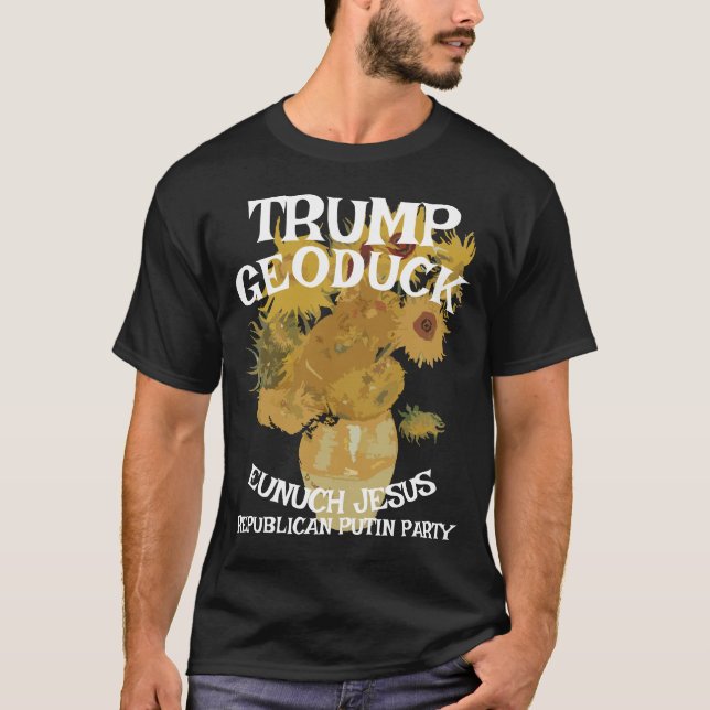 Trump Van Gogh Jesus Republican Pee Party T-Shirt (Front)