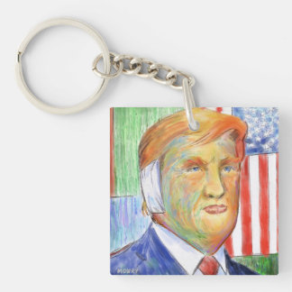 Trump Van Gogh Keychain
