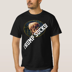 Trump Van Gogh Skull with Arles Back round T-Shirt