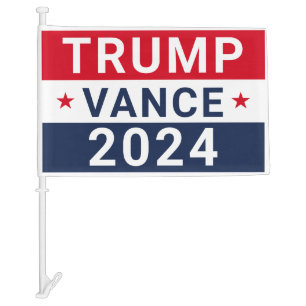 Trump Vance 2024 - 2024 Republican Election Car Flag