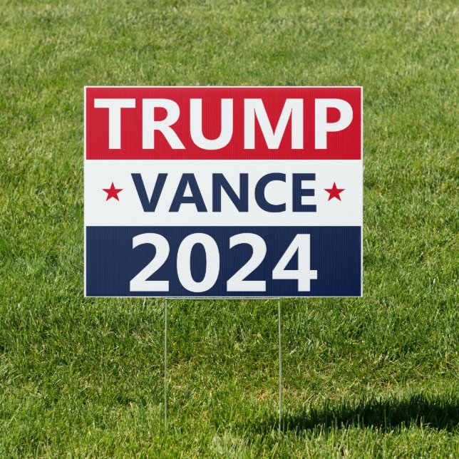 Trump Vance 2024 - 2024 Republican Election Sign (Insitu)