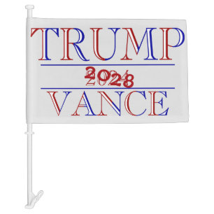 Trump Vance 2024 - 2028 Car Flag