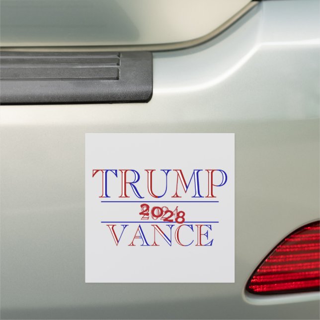 Trump Vance 2024 - 2028? Car Magnet (In Situ)