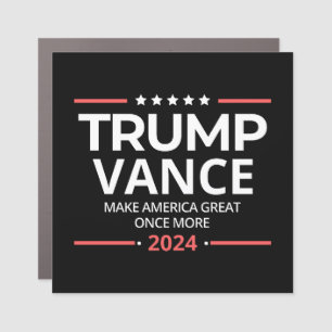 Trump Vance 2024, America america great once more Car Magnet