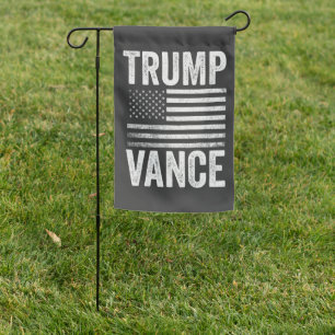 Trump Vance 2024 American Election Patriotic  Garden Flag